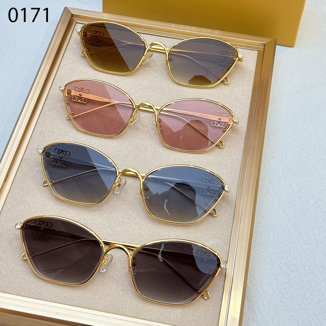 LOEWE Premium Luxury Women 0171 Aviators