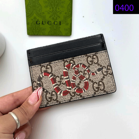 GC Signature Snake Card Case 0400