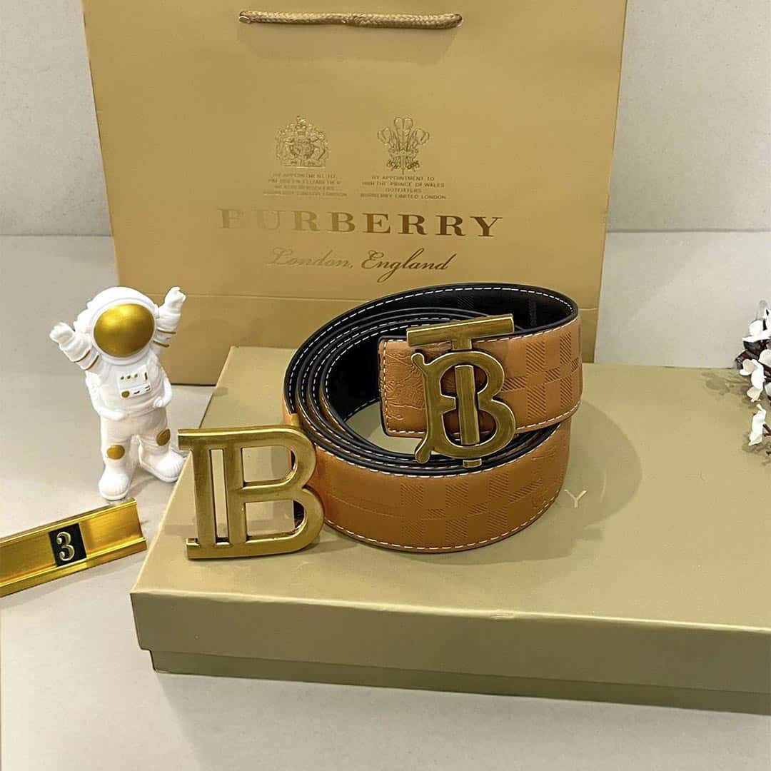 4 in 1 Reversible BB Premium Leather Unisex Belt 3 (2 Buckles)