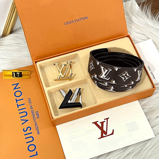 Premium Luxury Unisex 2 Buckle Belt 17