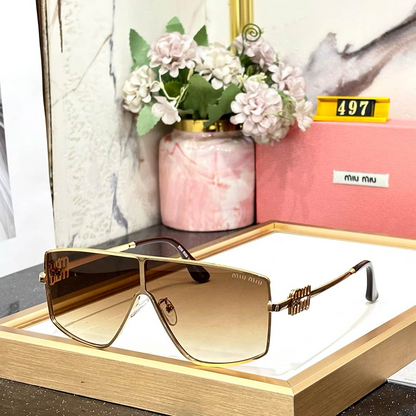 MIU MIU Luxury Premium Women 497 Aviators