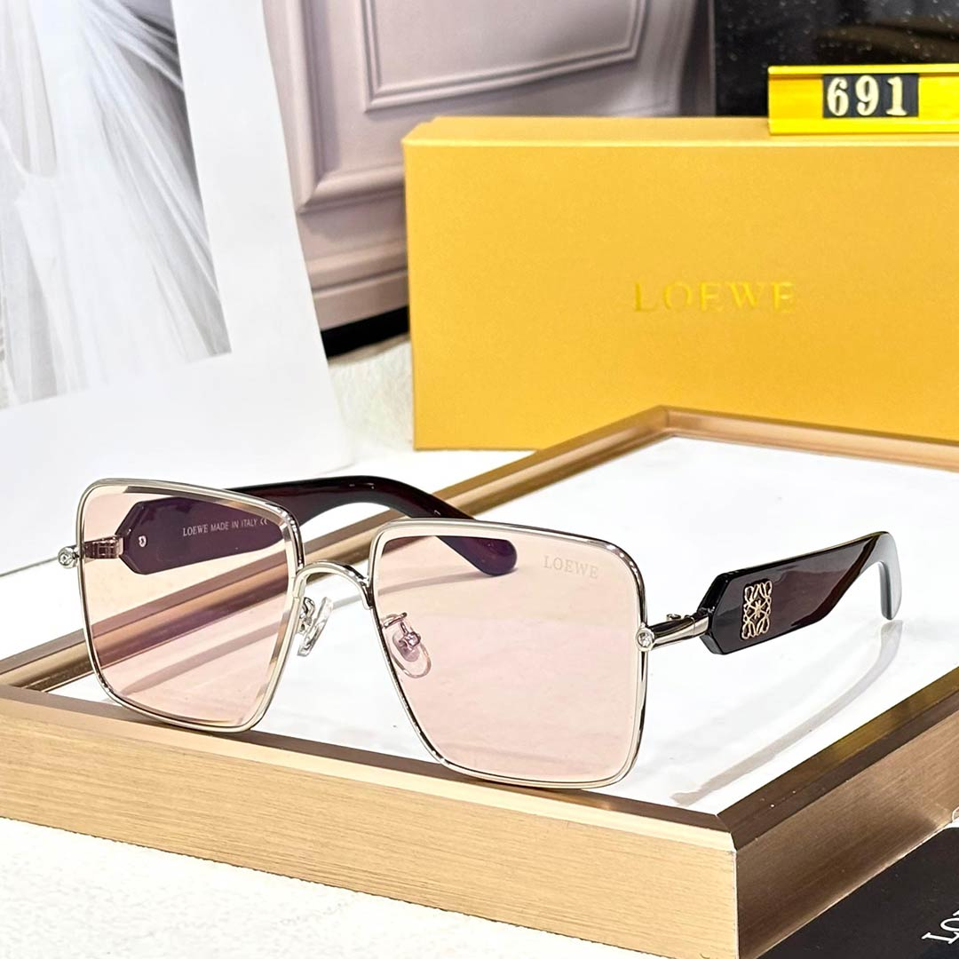 LOEWE Premium Luxury 691 Women Aviators