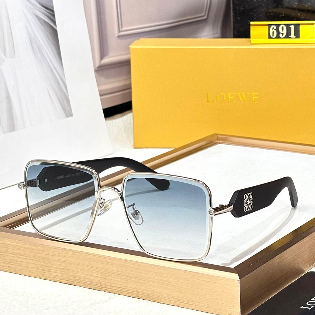 LOEWE Premium Luxury 691 Women Aviators