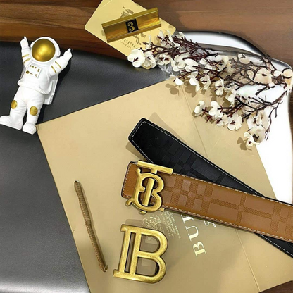 4 in 1 Reversible BB Premium Leather Unisex Belt 3 (2 Buckles)