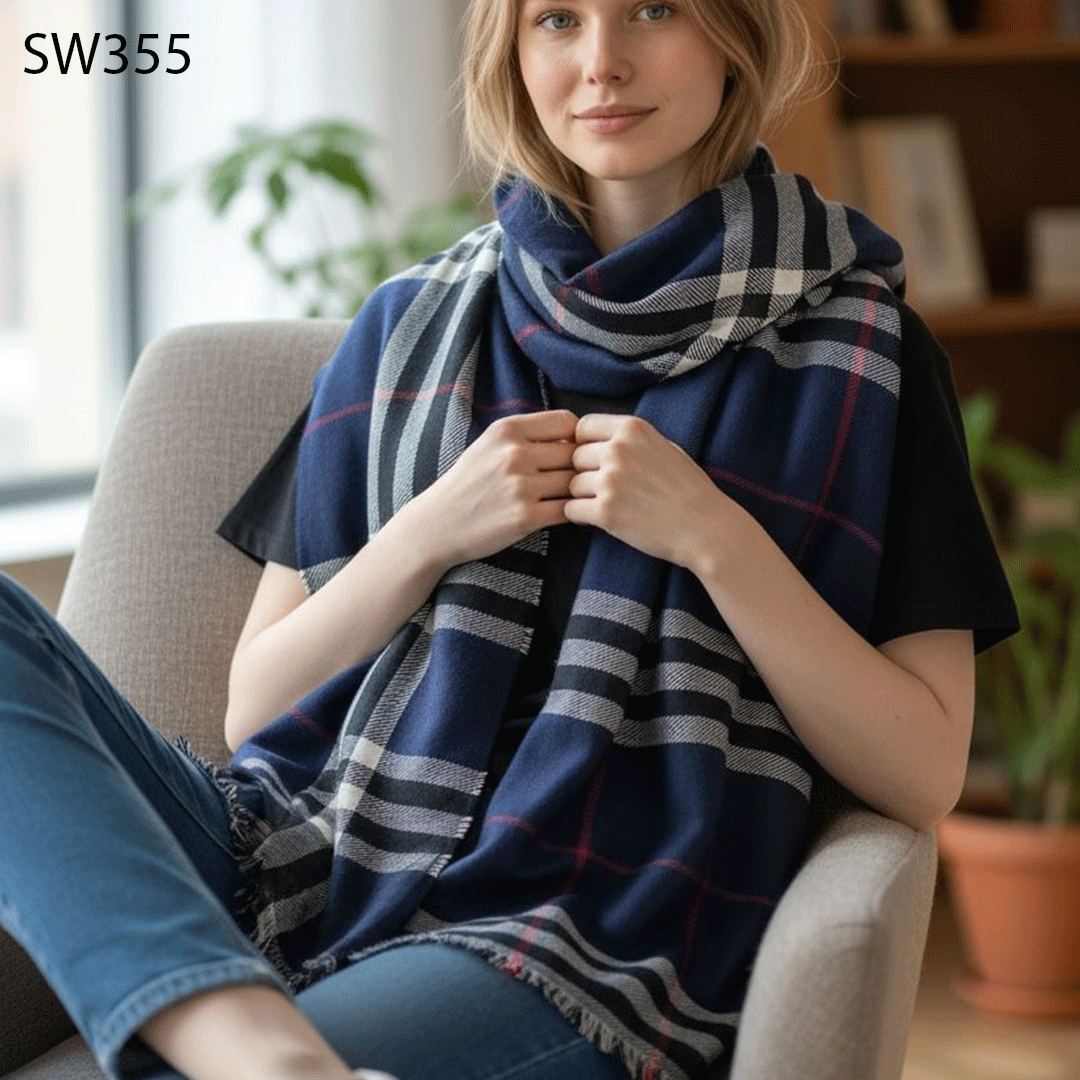 HRMS Premium Luxury Semi Woollen Stole SW355