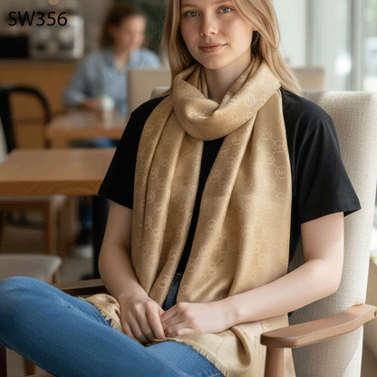 CH Premium Luxury Semi woolen Stole SW356